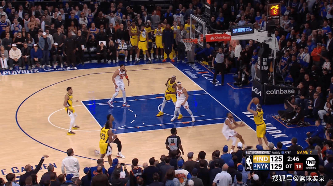 季后赛三进四，步行者队陷入疯狂境地大起大落的简单介绍